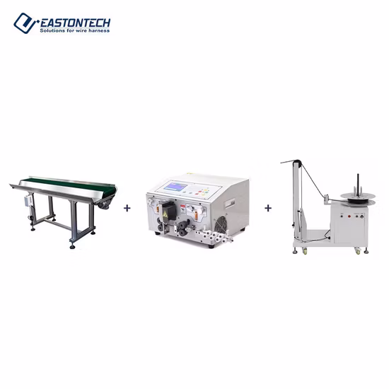 Eastontech Ew-1435 대형 중량 케이블 1000kg 자동 코일 와이어 풀기 기계 케이블 와이어 공급 기계